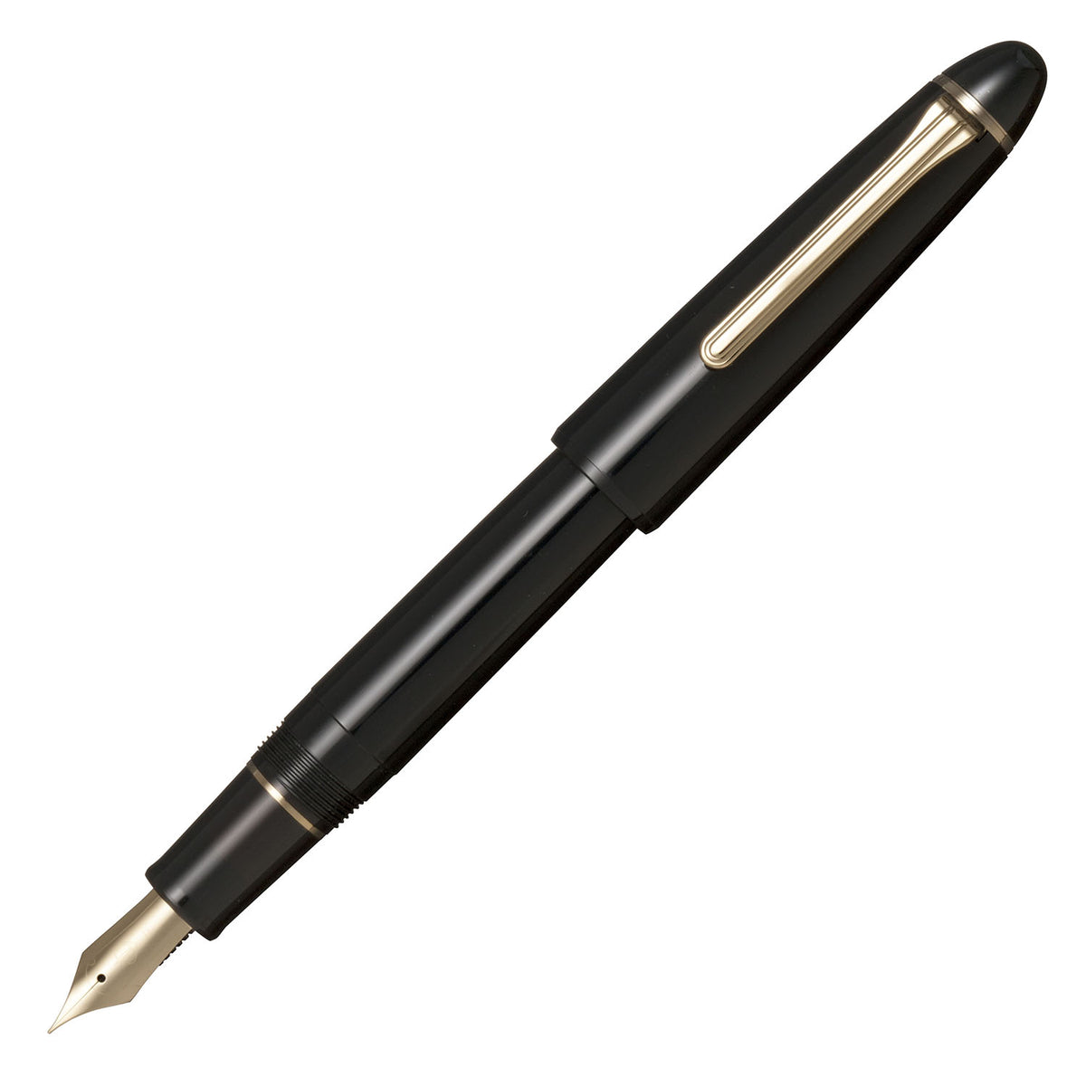 Sailor 1911 Large Casual Fountain Pen Muted Black with Gold Trim Steel Nib