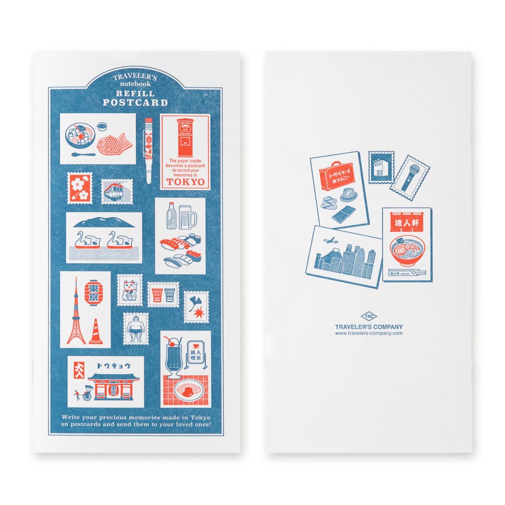 TRAVELER'S COMPANY Traveler's Notebook Refill Tokyo Postcard