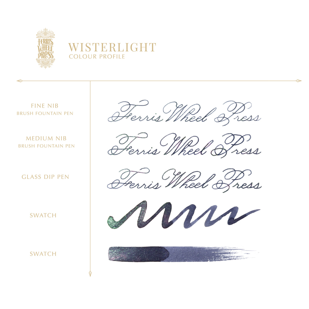 Ferris Wheel Press Ferritales Fountain Pen Ink 10ml Wisterlight