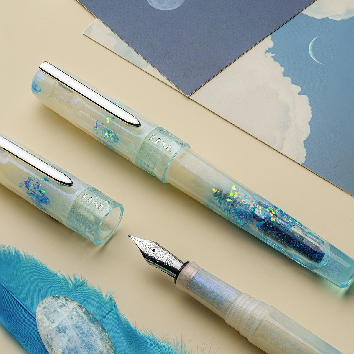 Benu Talisman Fountain Pen Moonstone