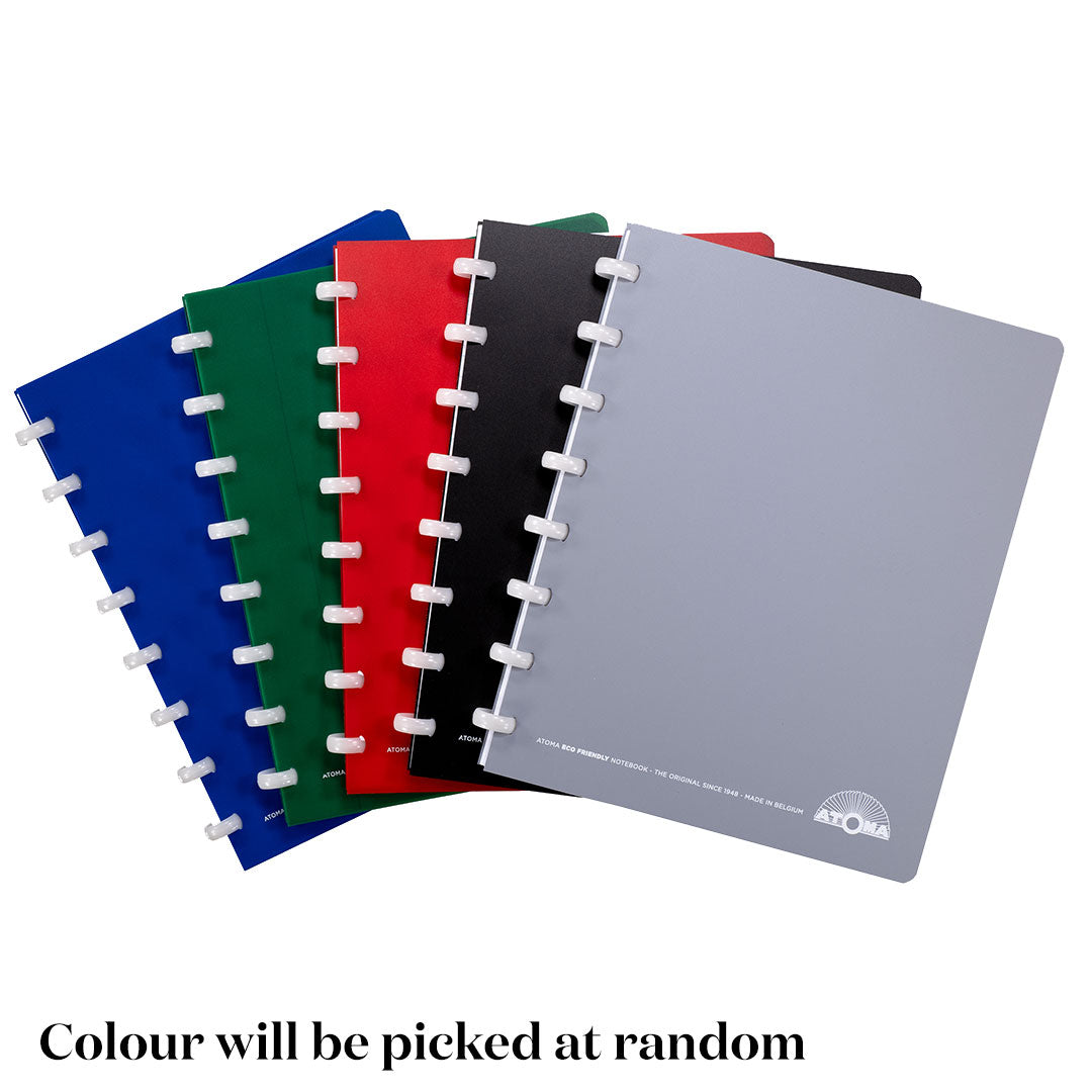 Atoma Eco Notebook Assorted Colours A4+