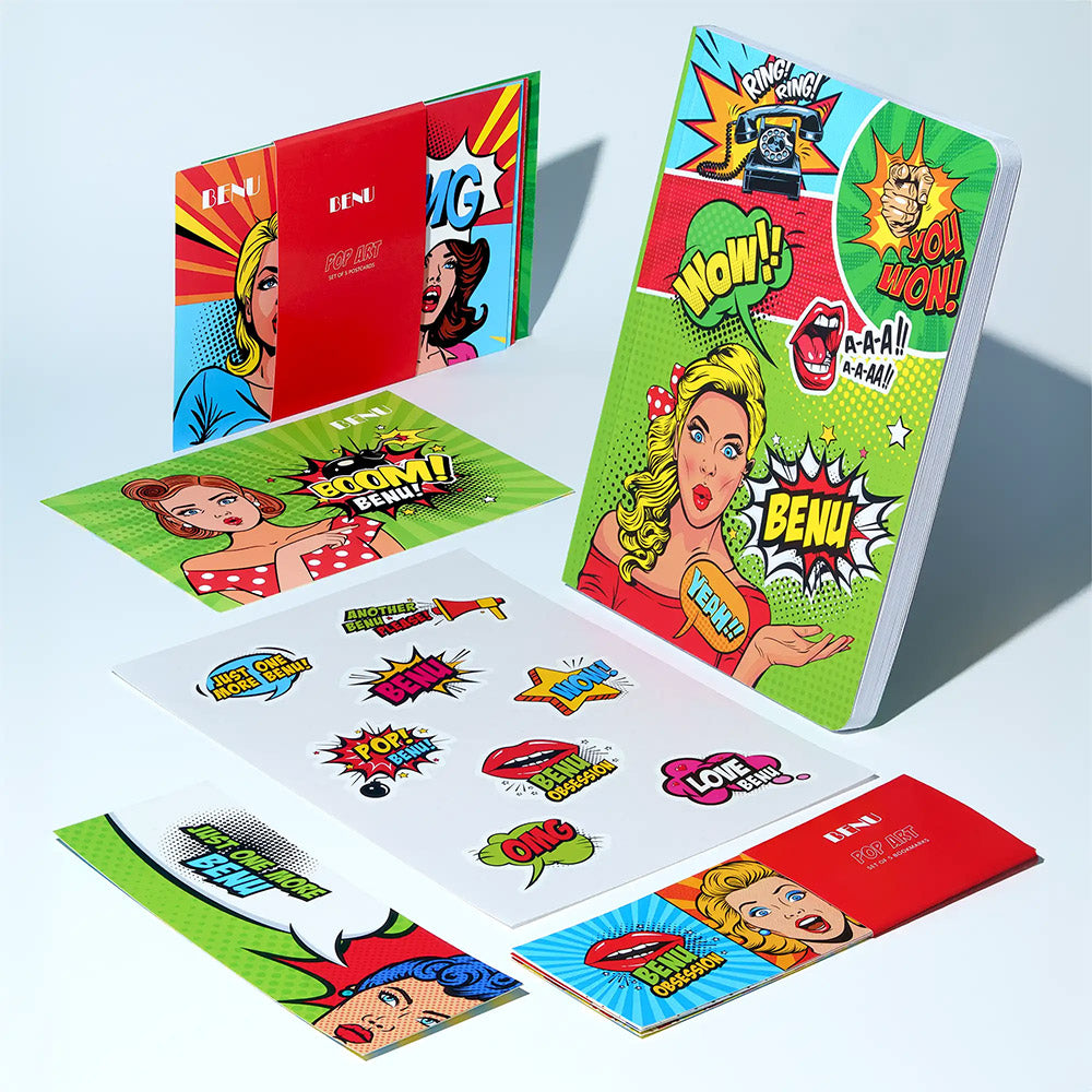 Benu Pop Art Bookmark Set
