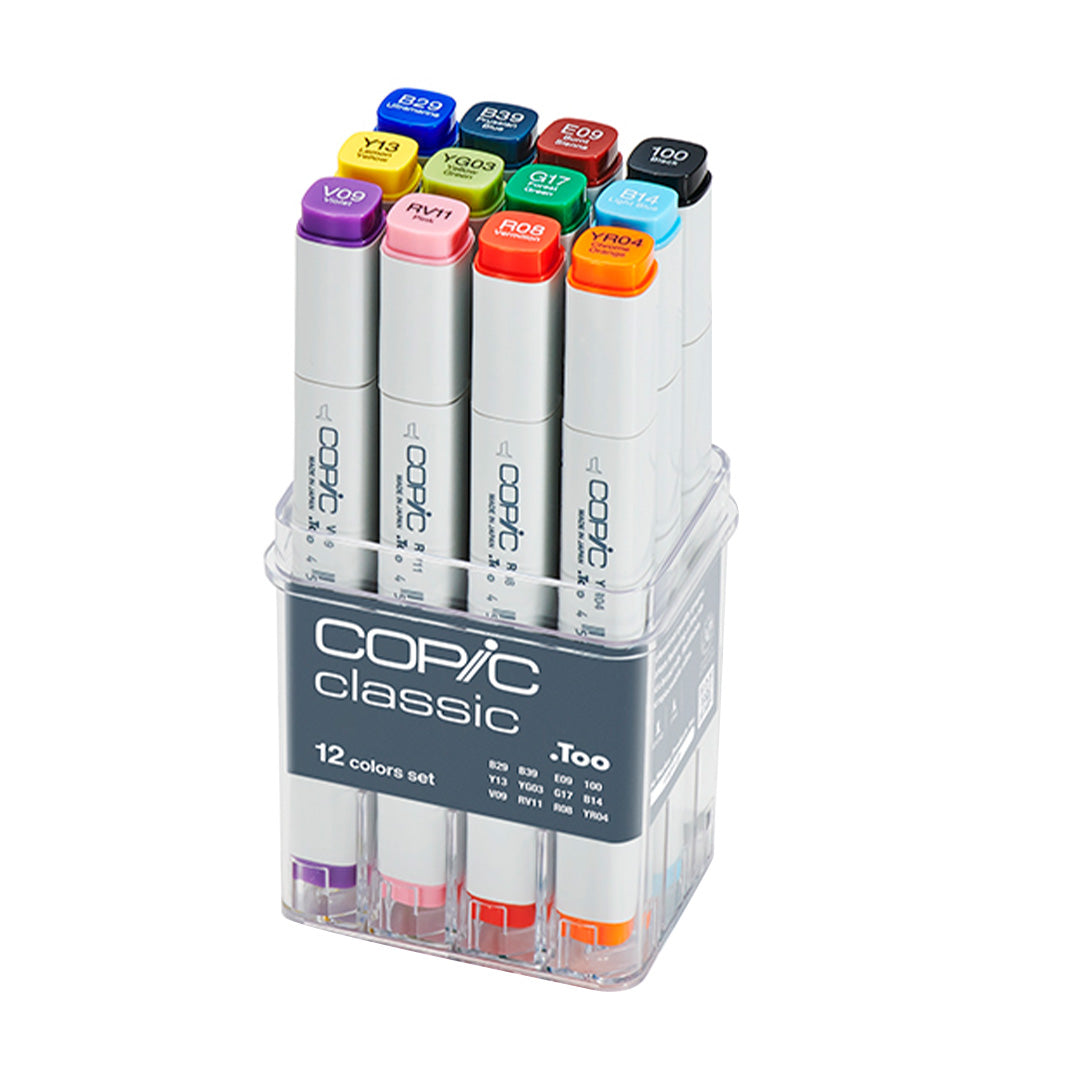 Copic Classic Marker Pen Set of 12