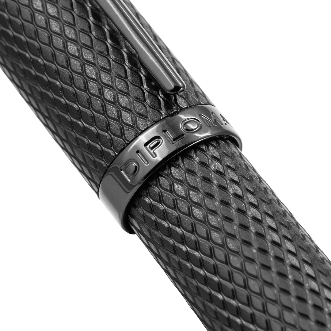 Diplomat Viper Guilloche Rollerball Black