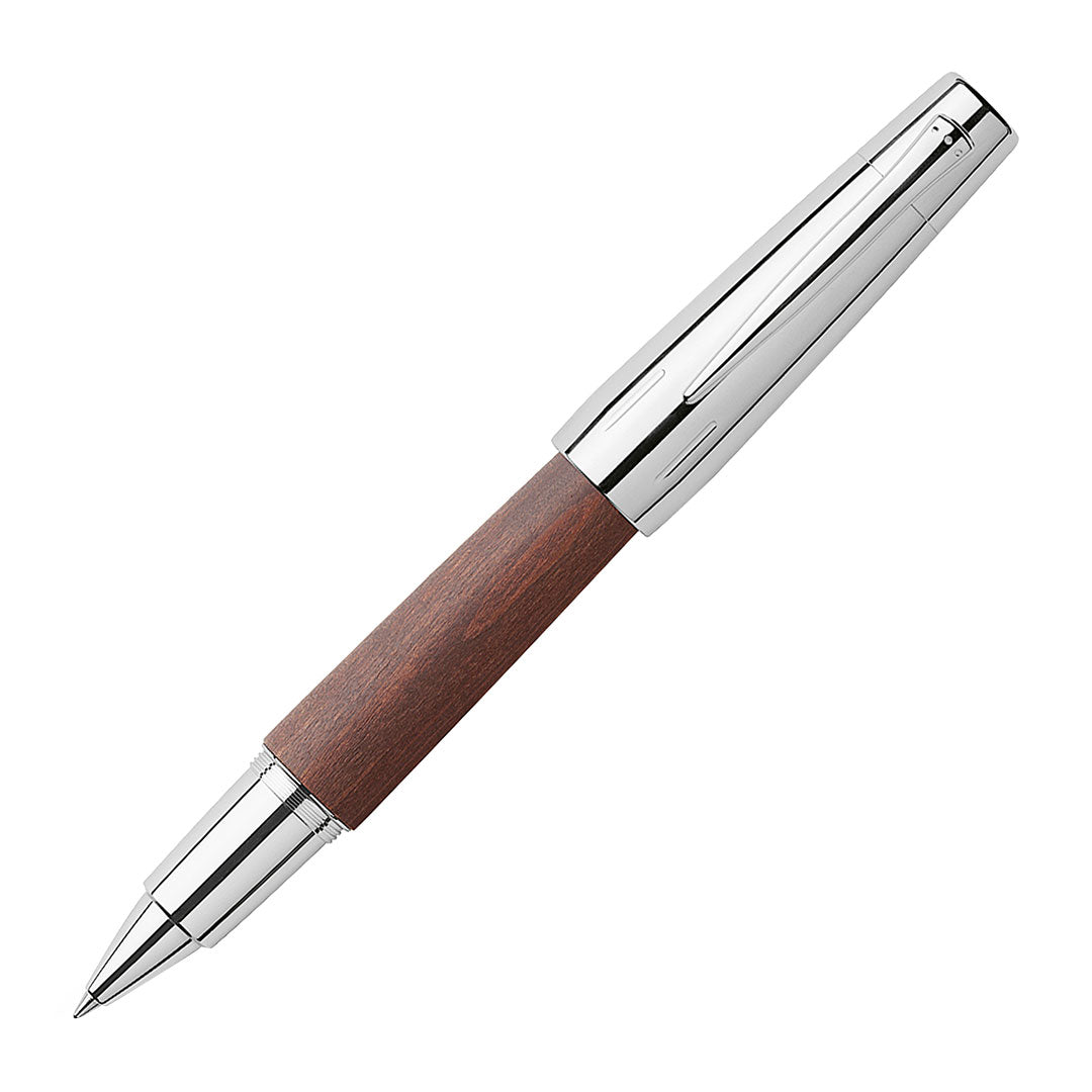 Faber-Castell e-motion Pearwood Rollerball Pen Dark Brown