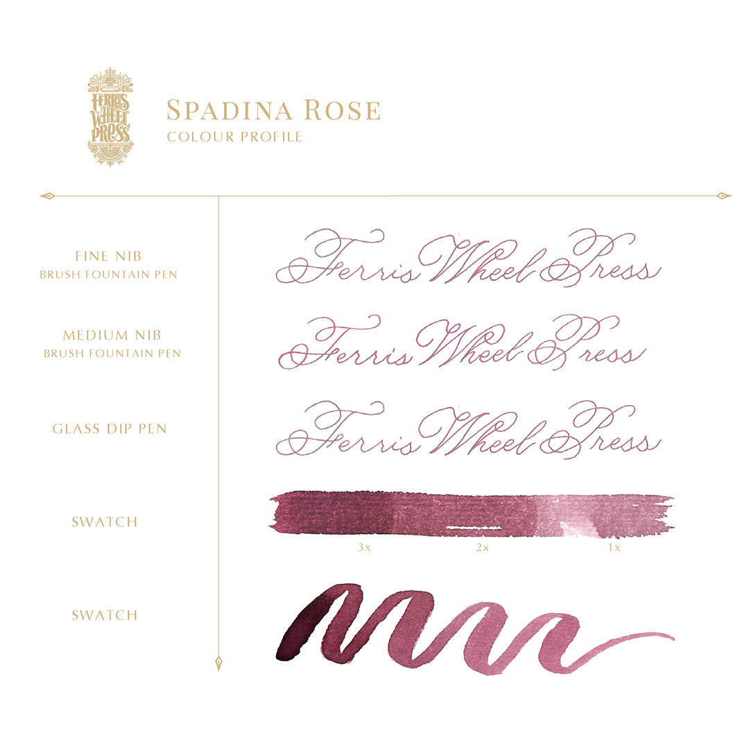 Ferris Wheel Press Fountain Pen Ink 38ml Spadina Rose