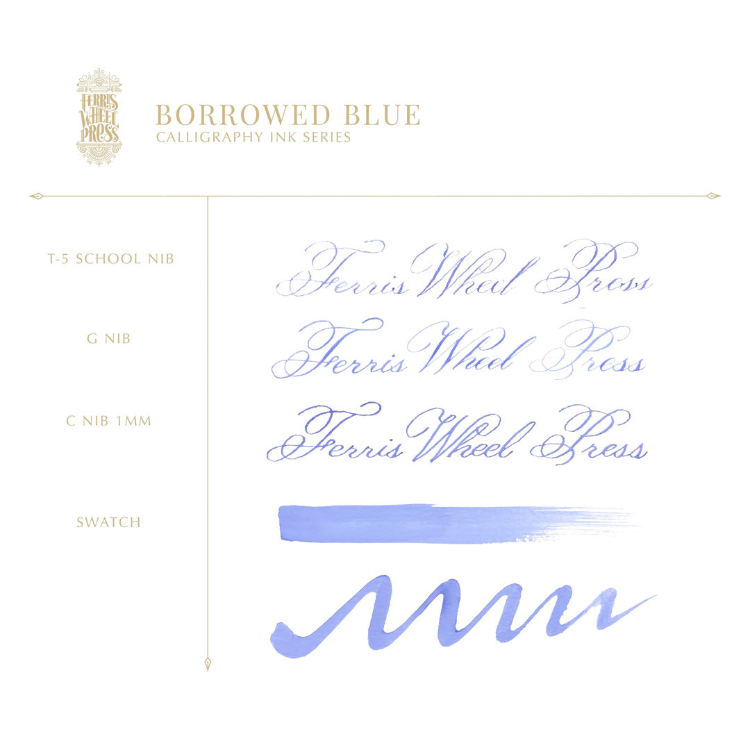 Ferris Wheel Press Calligraphy Ink 28ml Borrowed Blue