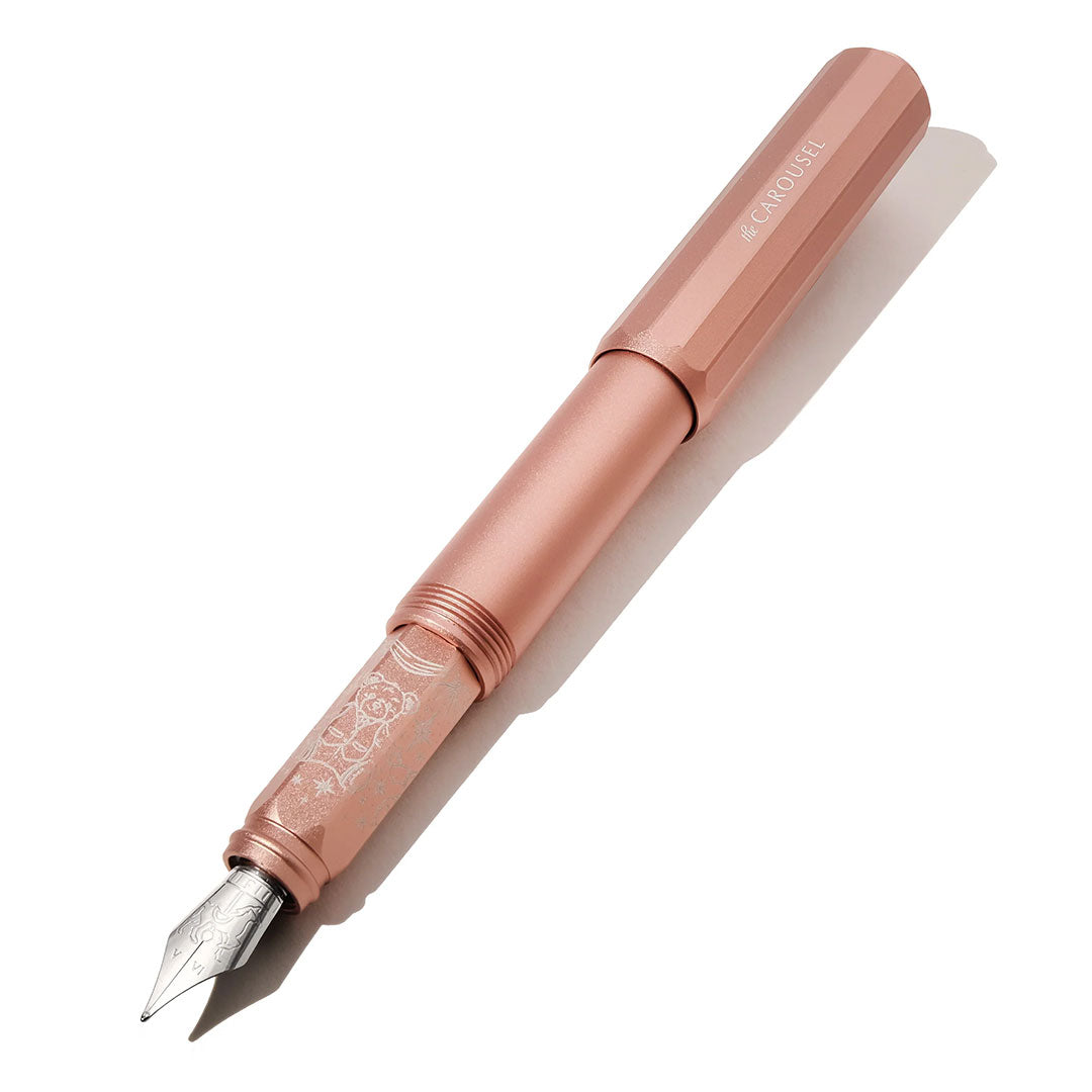 Ferris Wheel Press Aluminium Carousel Fountain Pen Rose Petal Plush