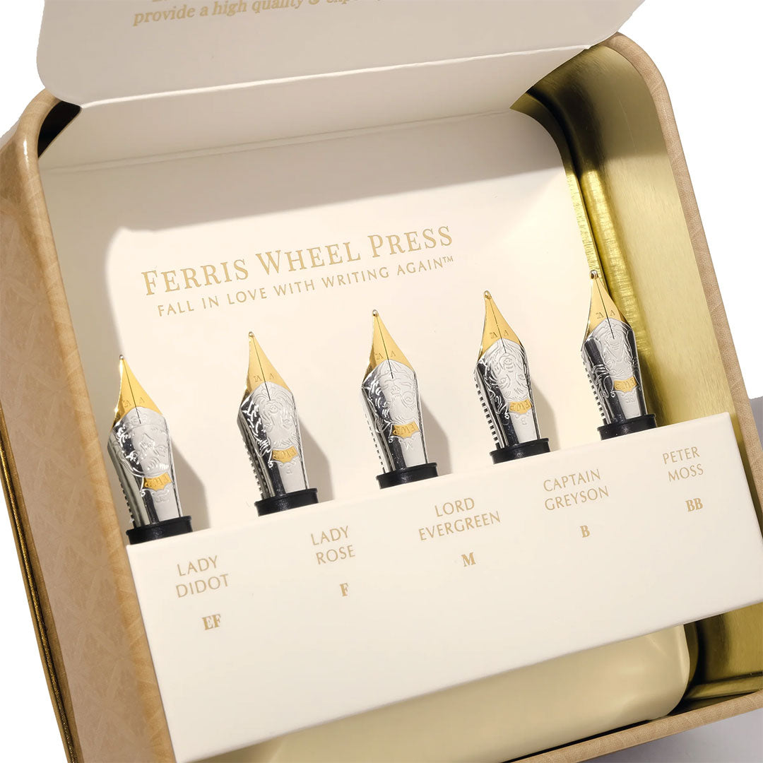 Ferris Wheel Press The Adventurers Nib Collection Flight of 5