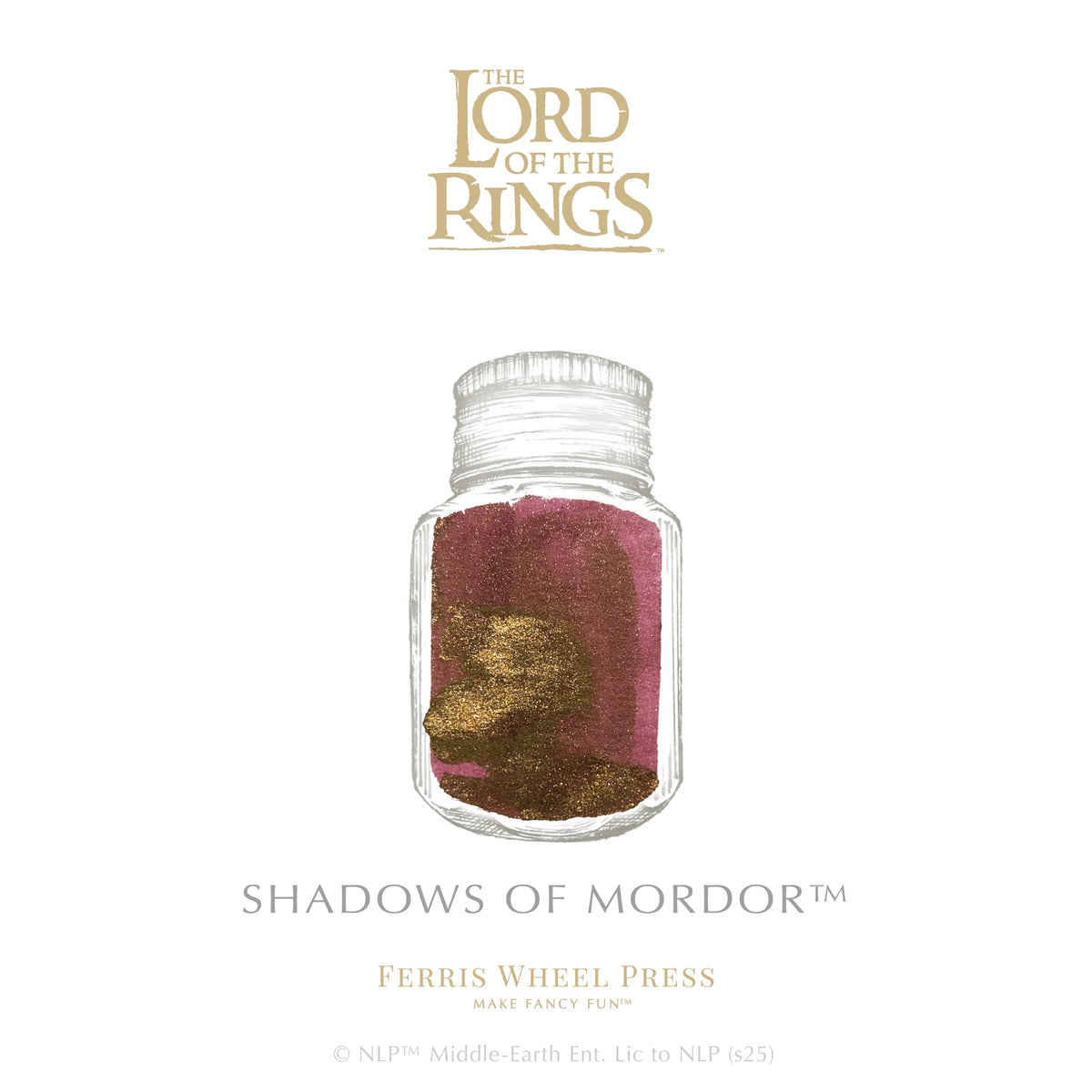 Ferris Wheel Press Lord of the Rings Bijou Fountain Pen and 28ml Ink Set Sauron