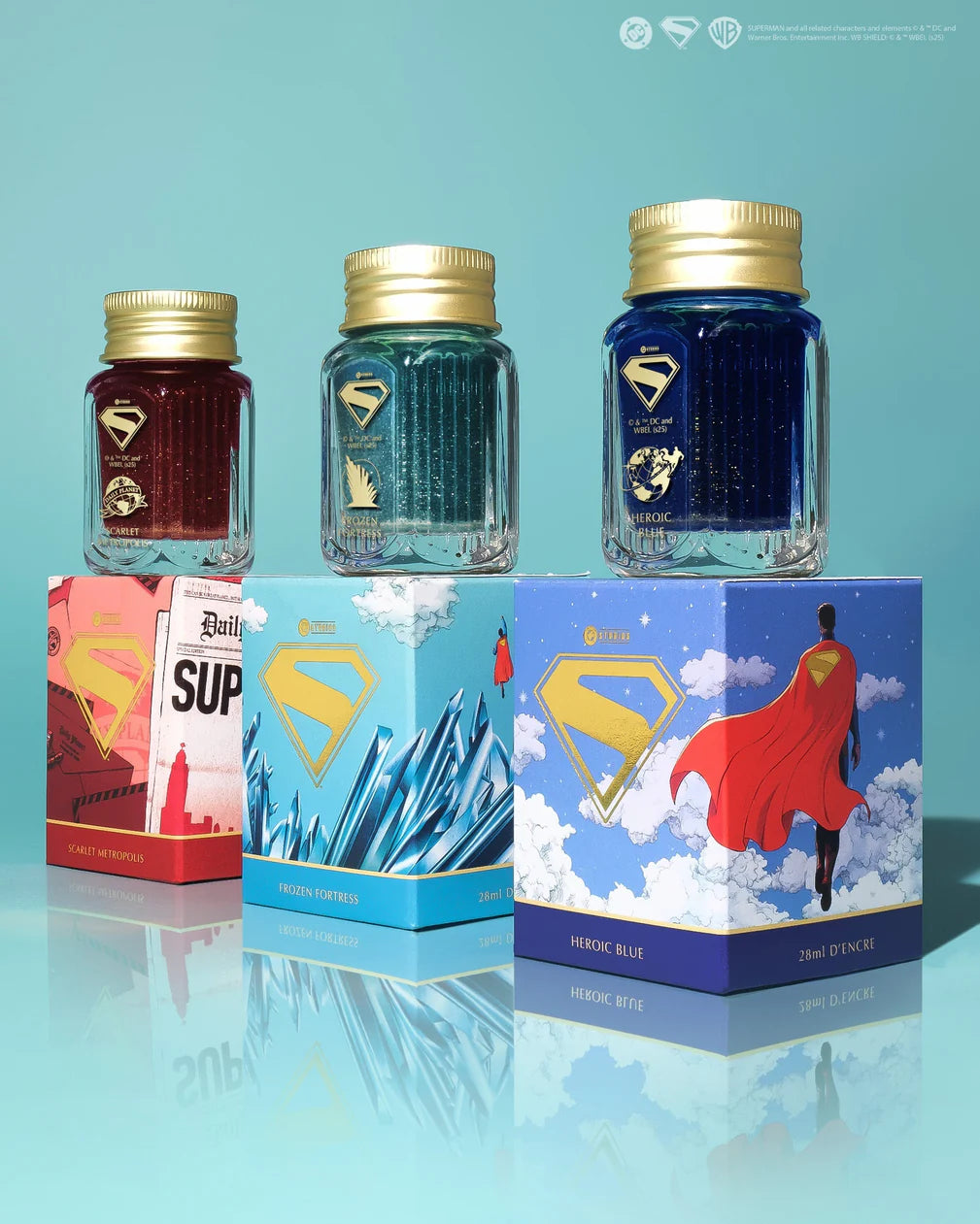 Ferris Wheel Press Superman Fountain Pen Ink 28ml Heroic Blue