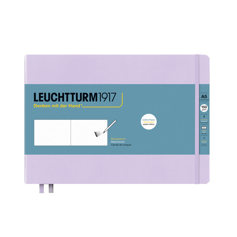 LEUCHTTURM1917 Sketchbook Medium Landscape Lilac