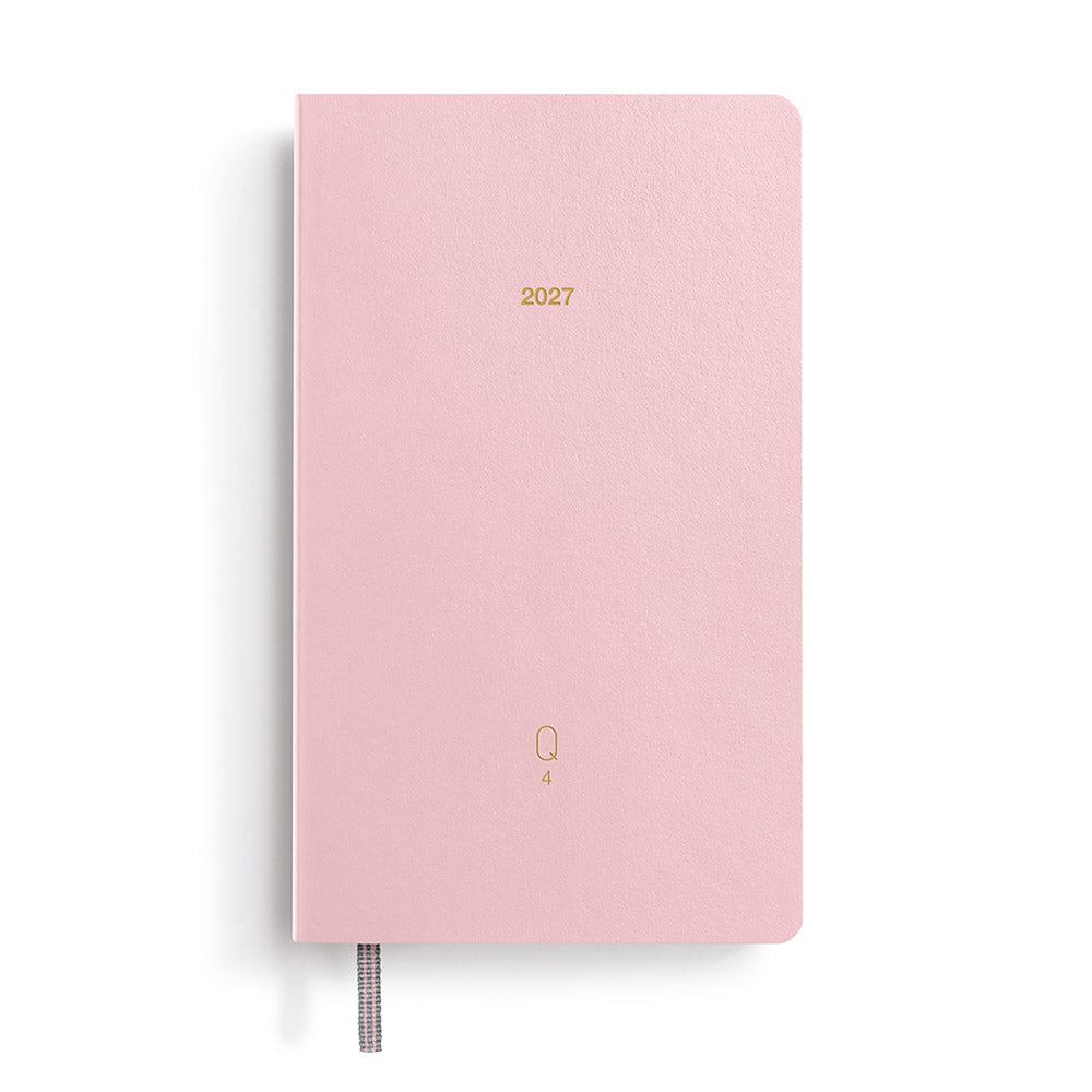 LEUCHTTURM1917 Quarterly Daily Planner 2027 Pocket A6 Shades of Rose