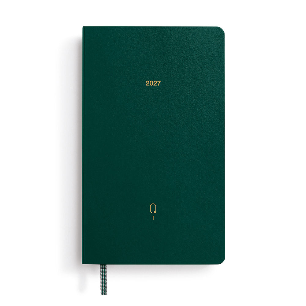 LEUCHTTURM1917 Quarterly Daily Planner 2027 Pocket A6 Shades of Green