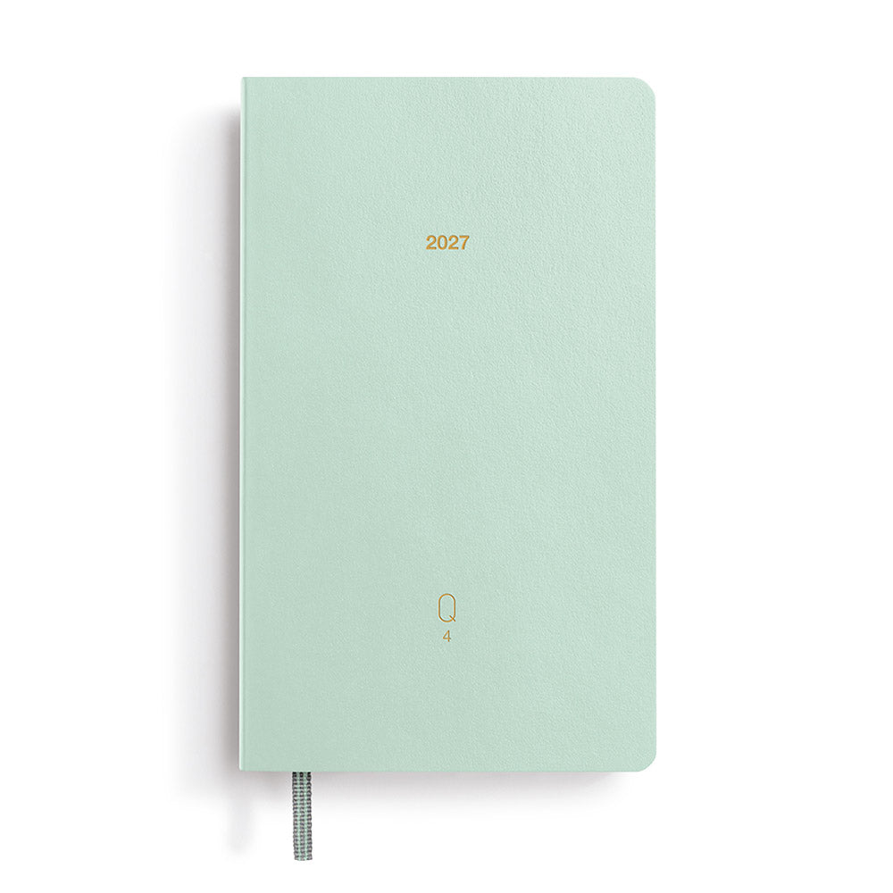 LEUCHTTURM1917 Quarterly Daily Planner 2027 Pocket A6 Shades of Green