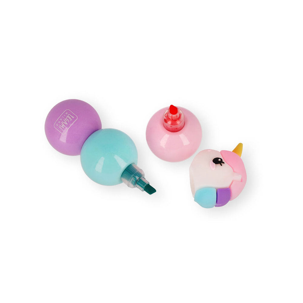 Legami 3 In 1 Highlighter Unicorn by Legami at Cult Pens