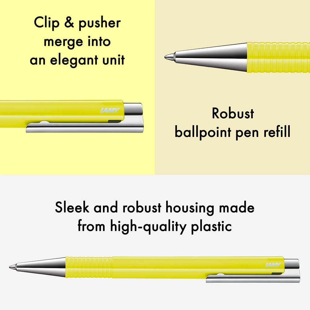 Lamy Logo M+ Ballpoint Pen Neon Yellow
