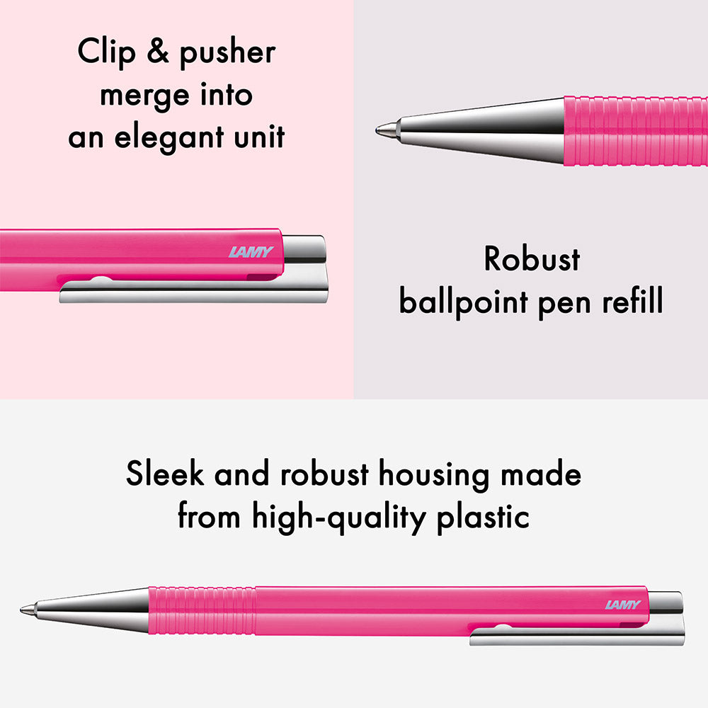 Lamy Logo M+ Ballpoint Pen Neon Pink