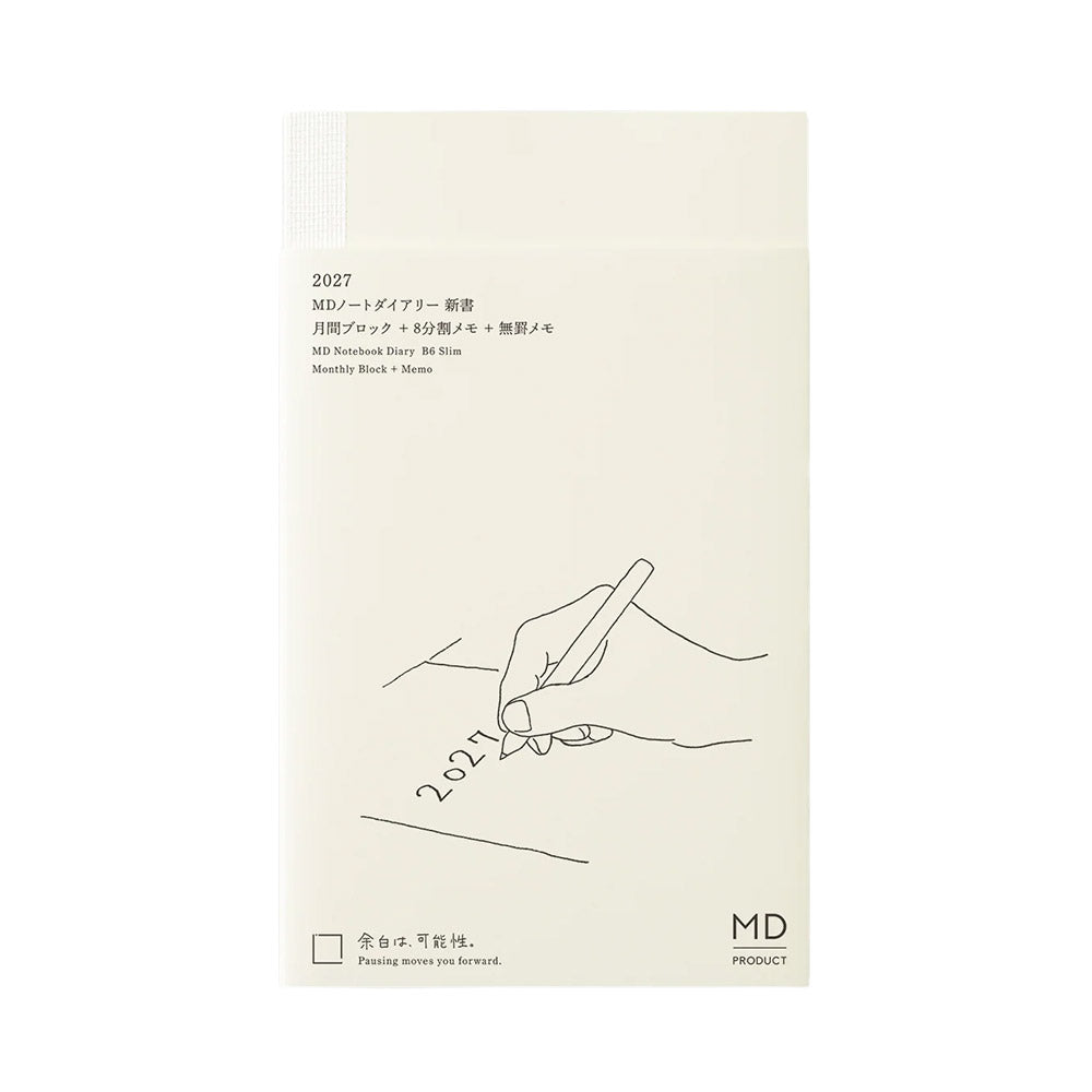 Midori Notebook Diary 2027 B6 Slim
