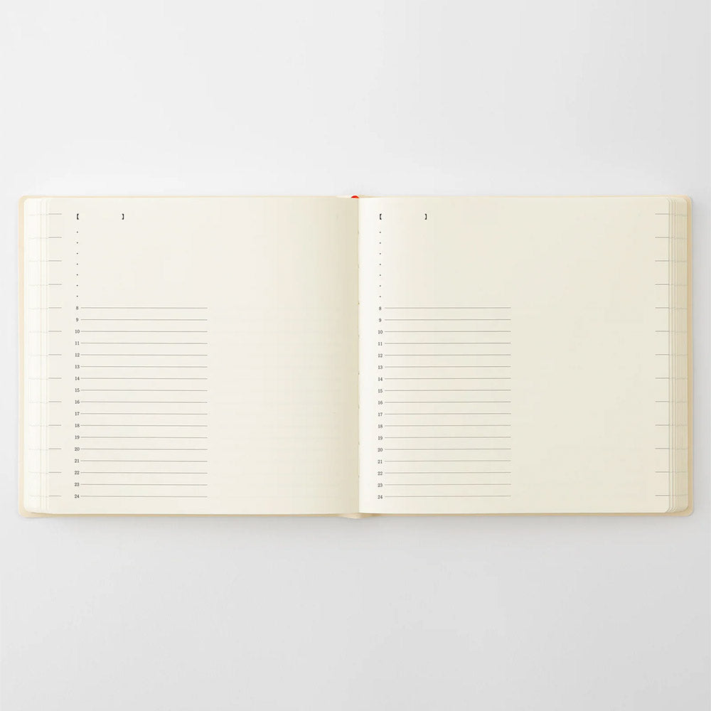 Midori Notebook Daily Diary 2027 A5 Squared