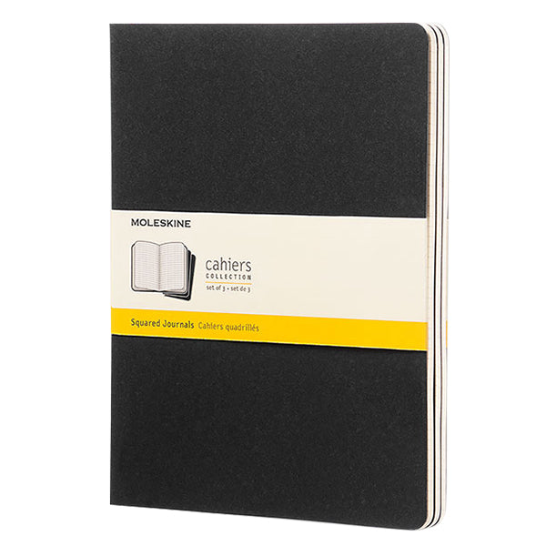 Moleskine Cahier Extra Large Journal 190x250 Black - Set of 3