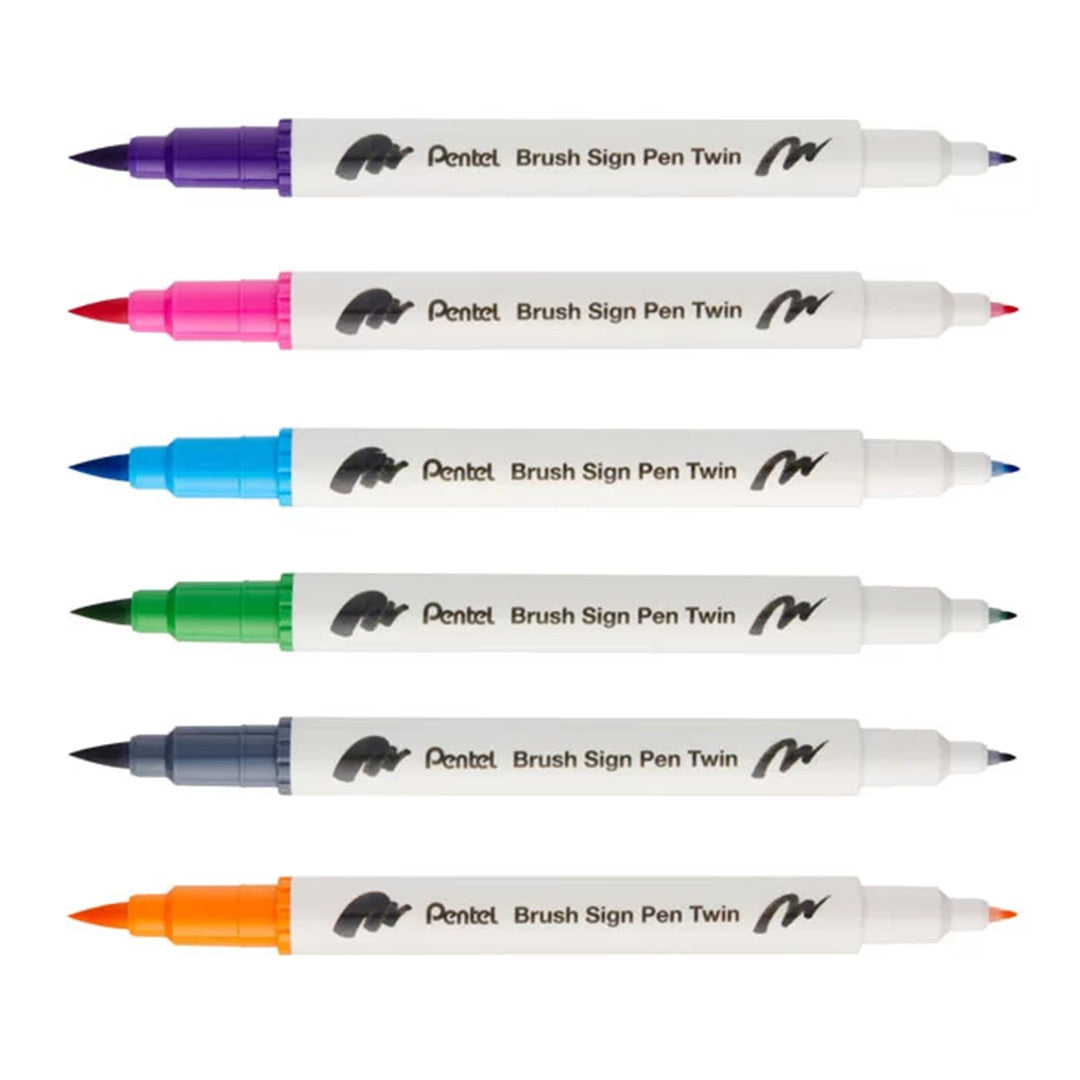 Pentel Touch Brush Sign Pen Twin Tip SESW30C
