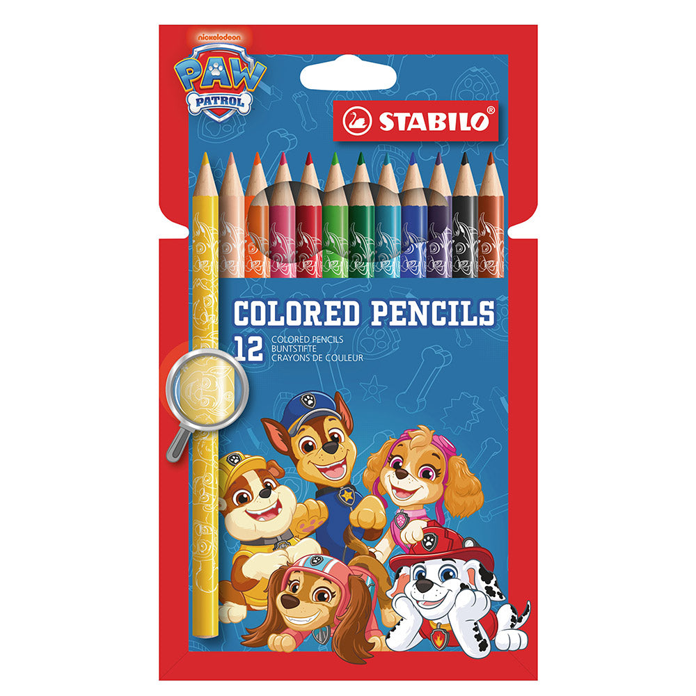 STABILO PAW Patrol Set of 12 Coloured Pencils Assorted Colours