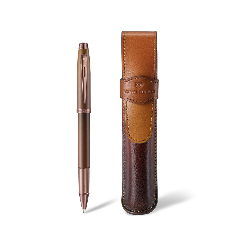 Sheaffer 100 G9374 Rollerball Pen Coffee Edition with Pen Pouch