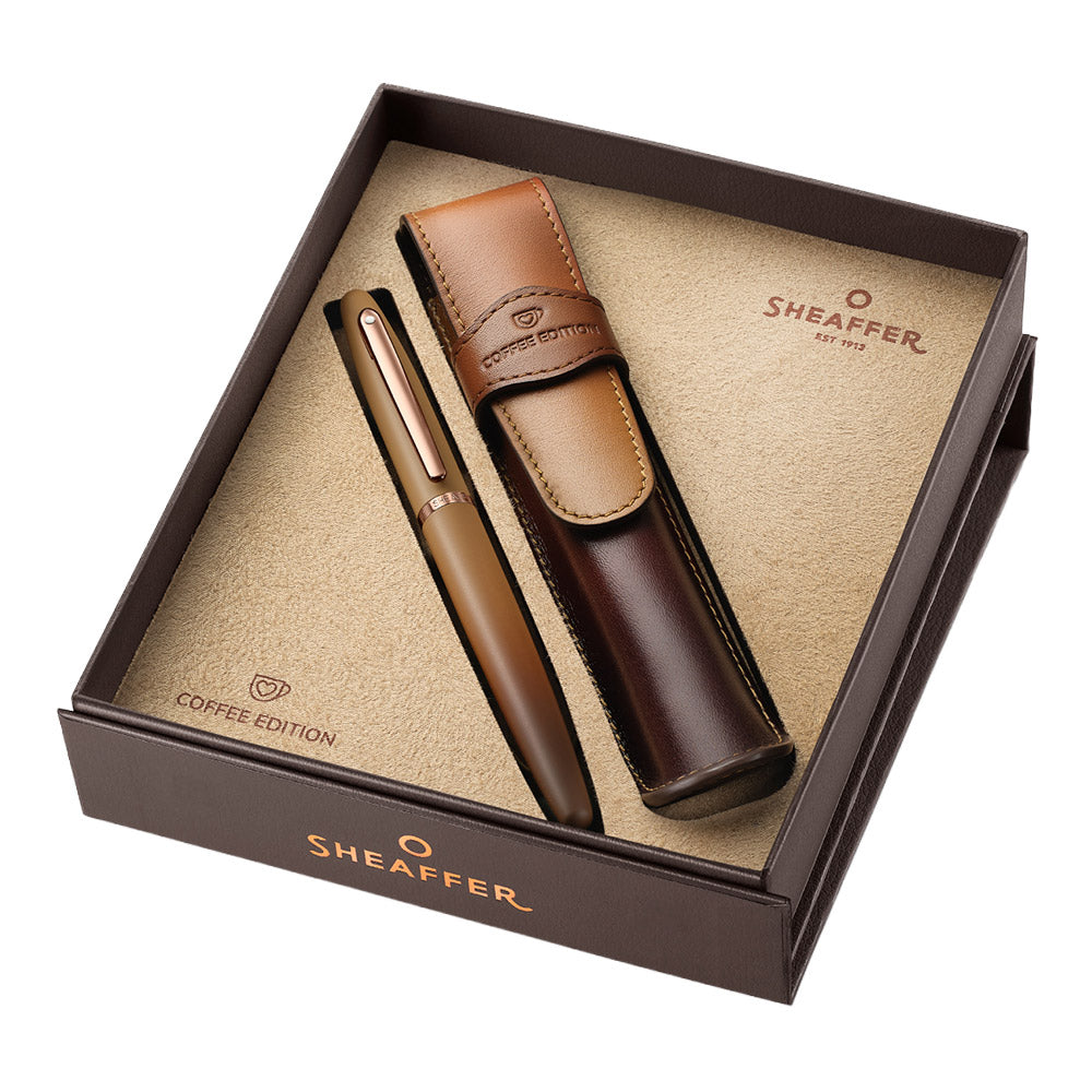 Sheaffer VFM G9428 Rollerball Pen Coffee Edition with Pen Pouch