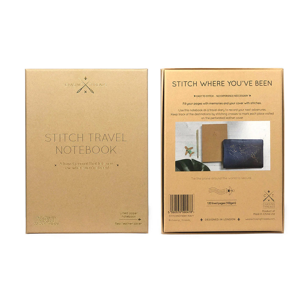 Chasing Threads Stitch World Travel Notebook Navy