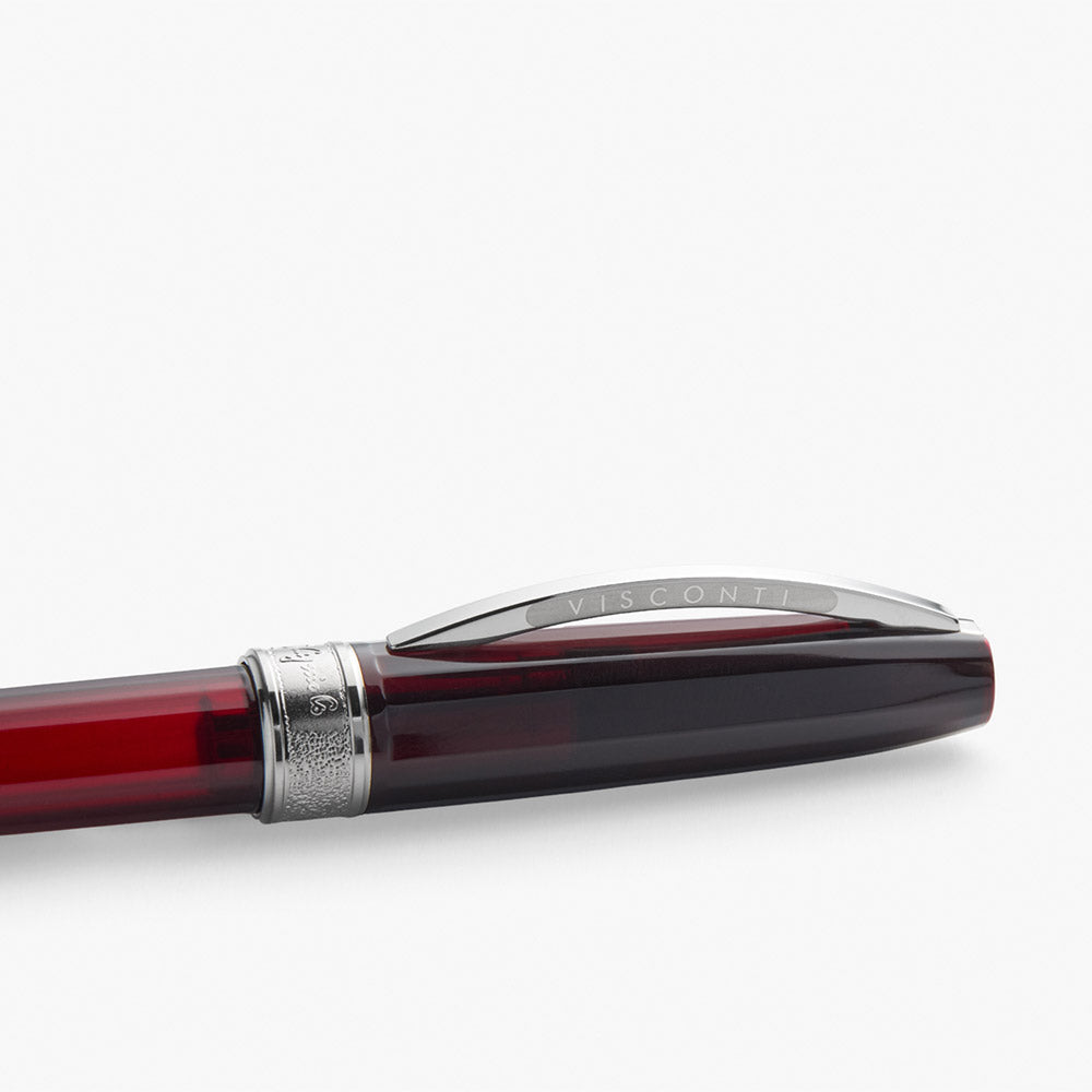Visconti Michelangelo Fountain Pen Translucent Red