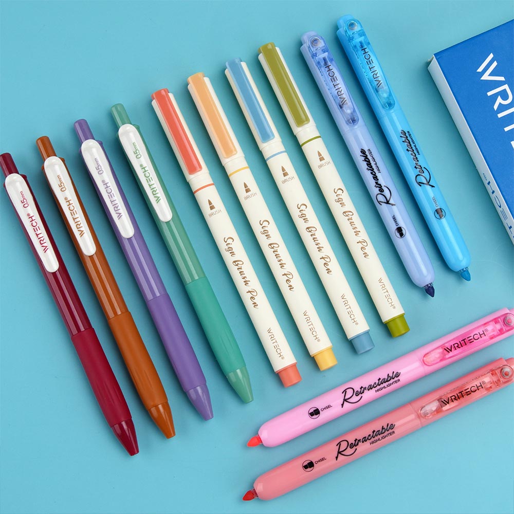 WRITECH 12 Piece Journal Set Mild Tones