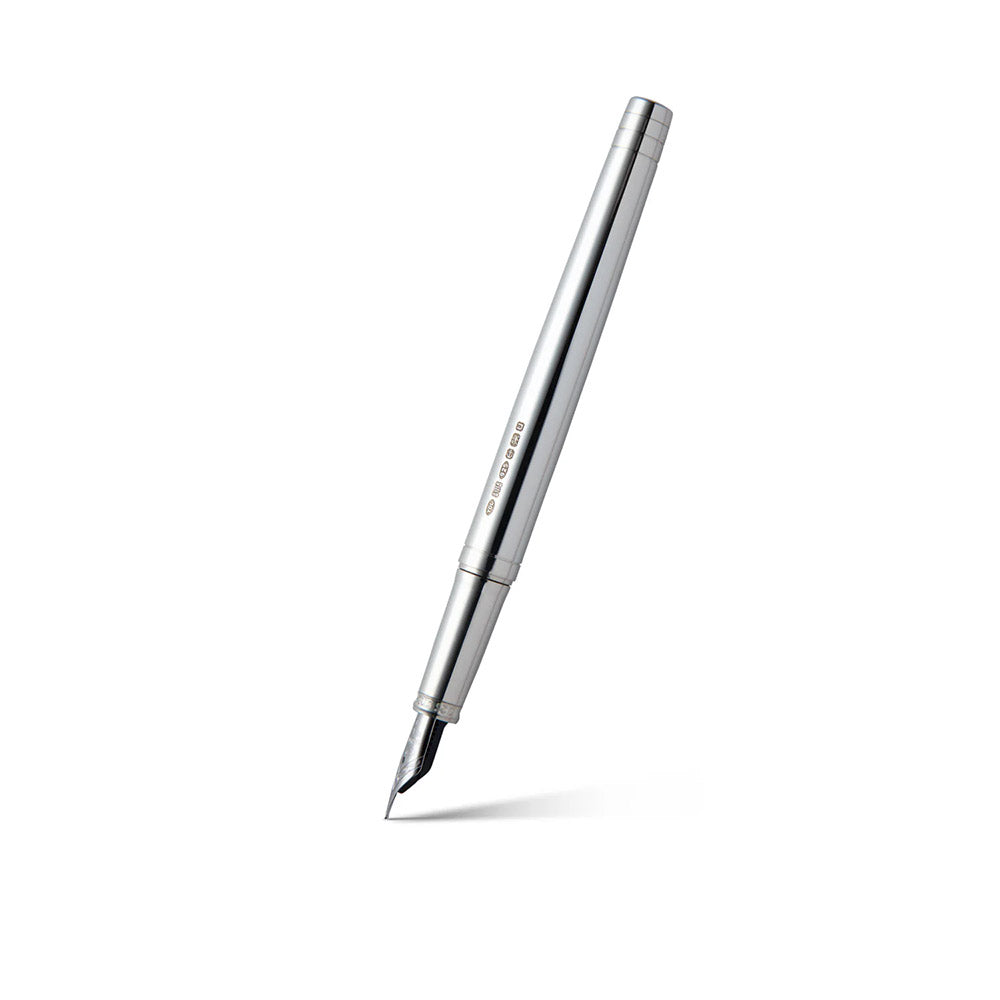 Yard O Led Viceroy Standard Plain Sterling Silver Fountain Pen