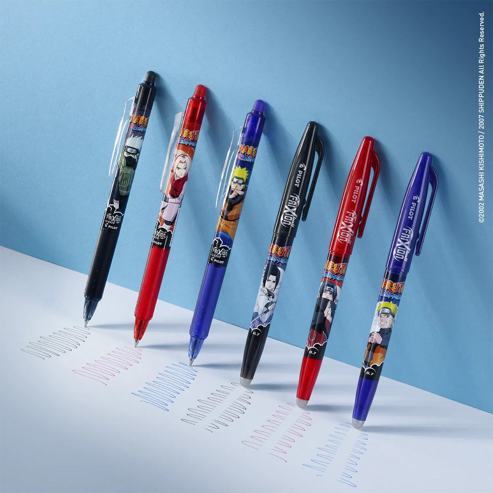 Pilot FriXion x Naruto Shippuden Limited Edition Set of 6