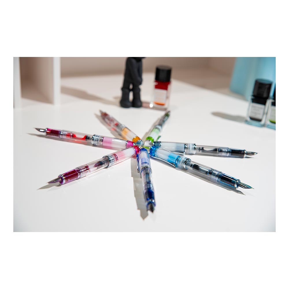 Pilot Prera Fountain Pen Transparent with Pink Trim