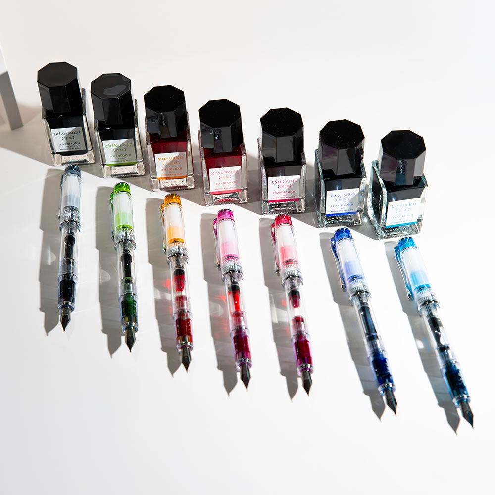 Pilot Prera Fountain Pen Transparent with Pink Trim