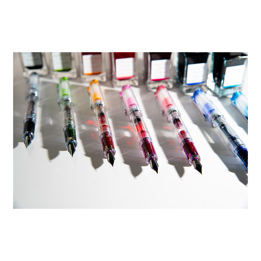 Pilot Prera Fountain Pen Transparent with Pink Trim
