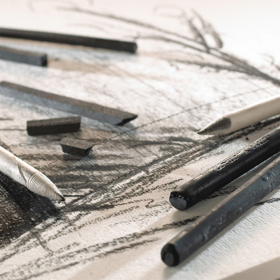 Conté à Paris Natural Charcoal Set of 5 Square by Conté à Paris at Cult Pens