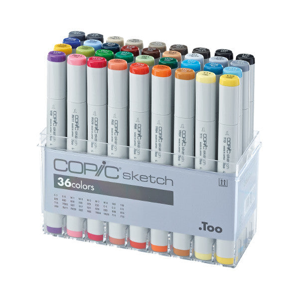 Copic Sketch Marker Set of 36 by Copic at Cult Pens