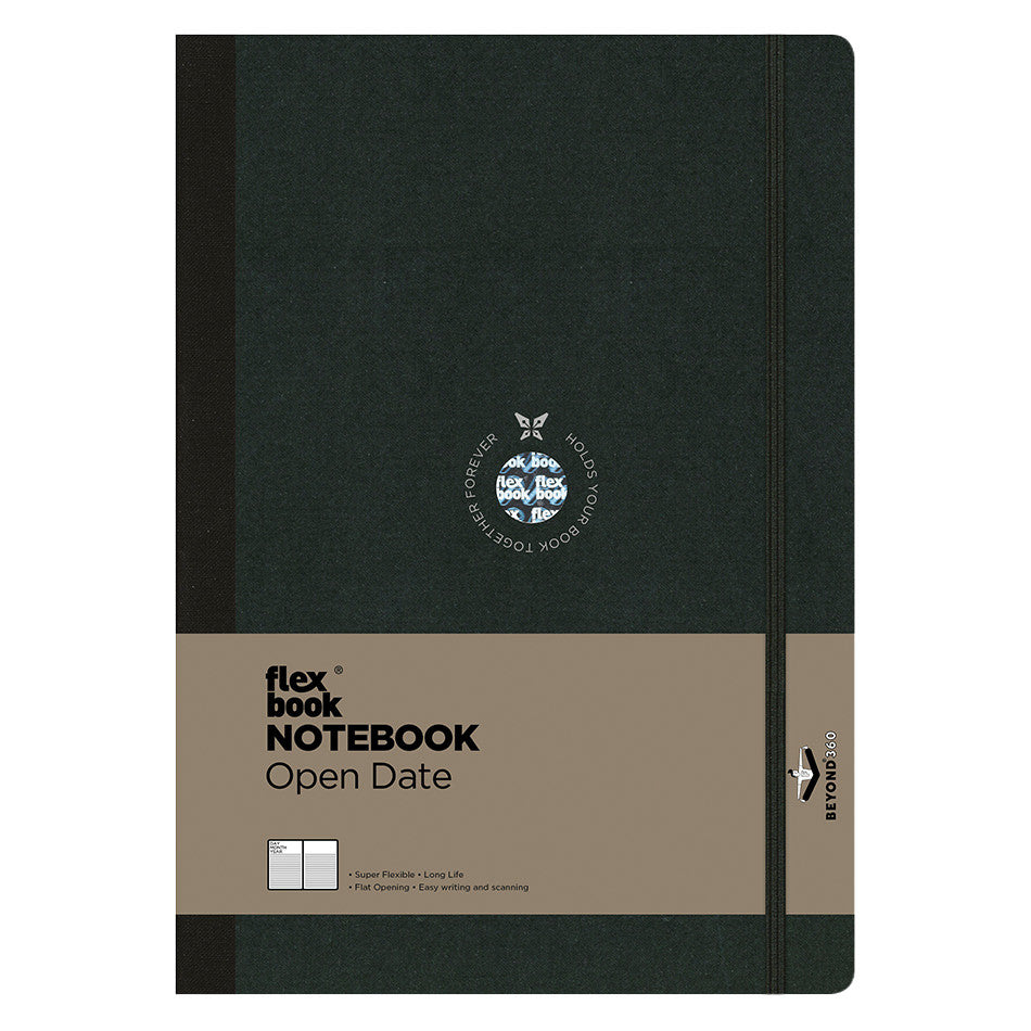 Flexbook Flex Global Notebook and Diary Large Black by Flexbook at Cult Pens