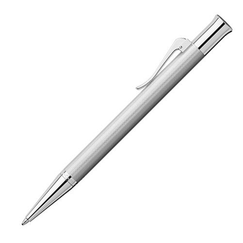 Graf von Faber-Castell Guilloche Ballpoint Pen Rhodium by Graf von Faber-Castell at Cult Pens