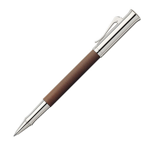 Graf von Faber-Castell Guilloche Rollerball Pen Cognac by Graf von Faber-Castell at Cult Pens