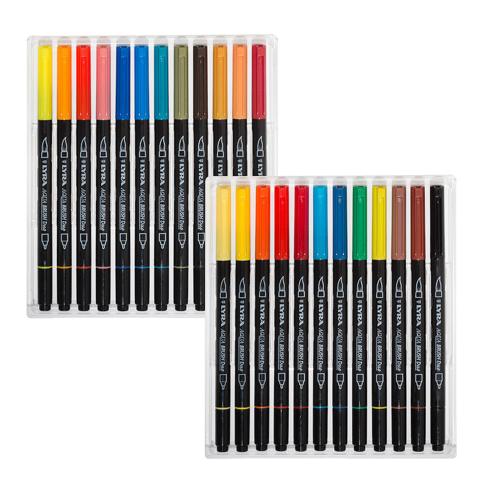 LYRA Aqua Brush Duo Pen Set of 24 by LYRA at Cult Pens