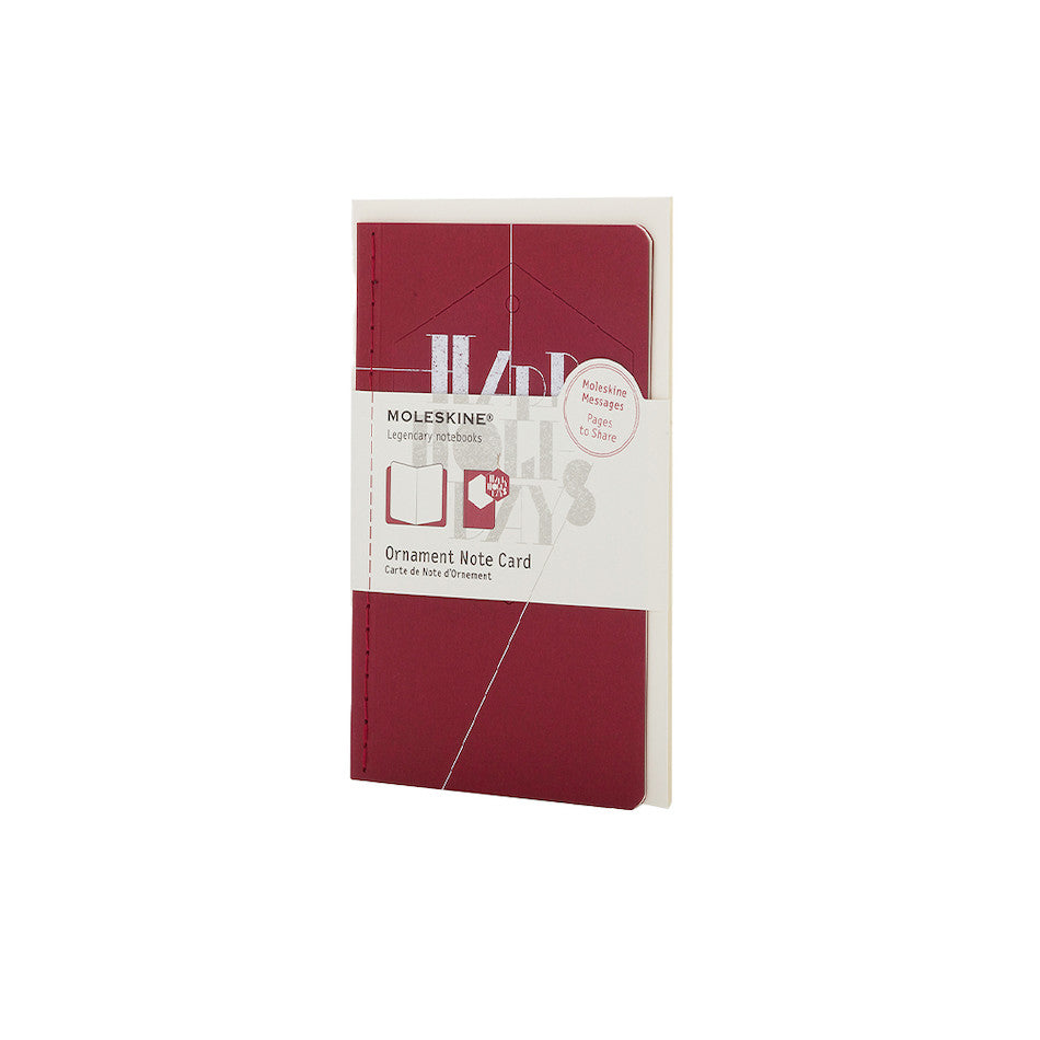 Moleskine Pocket Ornament Card Holidays by Moleskine at Cult Pens