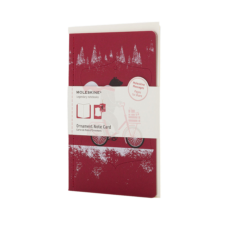 Moleskine Large Ornament Card Bear by Moleskine at Cult Pens