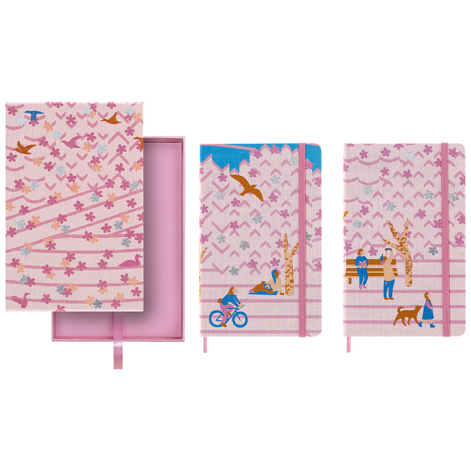 Moleskine Sakura Large Notebook Limited Edition Set of 2 by Moleskine at Cult Pens