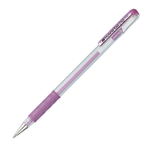 Pentel Hybrid Gel Grip Metallic Rollerball Pen K118M by Pentel at Cult Pens