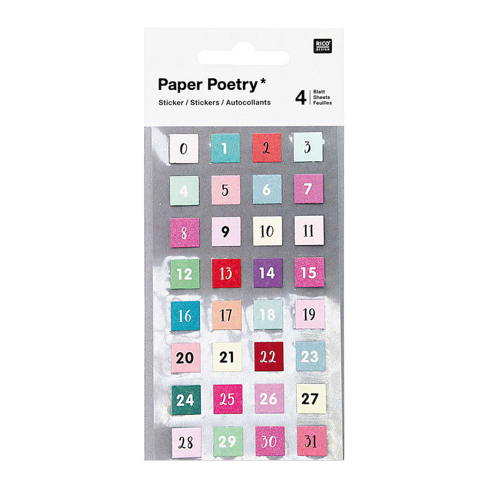 Rico Stickers Numbers 0-31 by Rico Design at Cult Pens