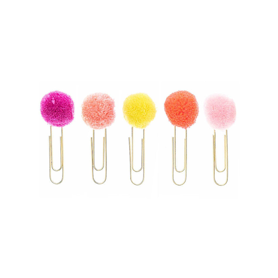 Rico Paper Clips with Pompoms Pink by Rico Design at Cult Pens