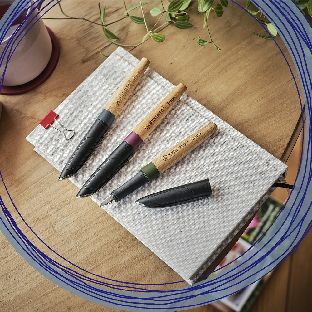 STABILO Grow Climate-Neutral Fountain Pen Beech by STABILO at Cult Pens